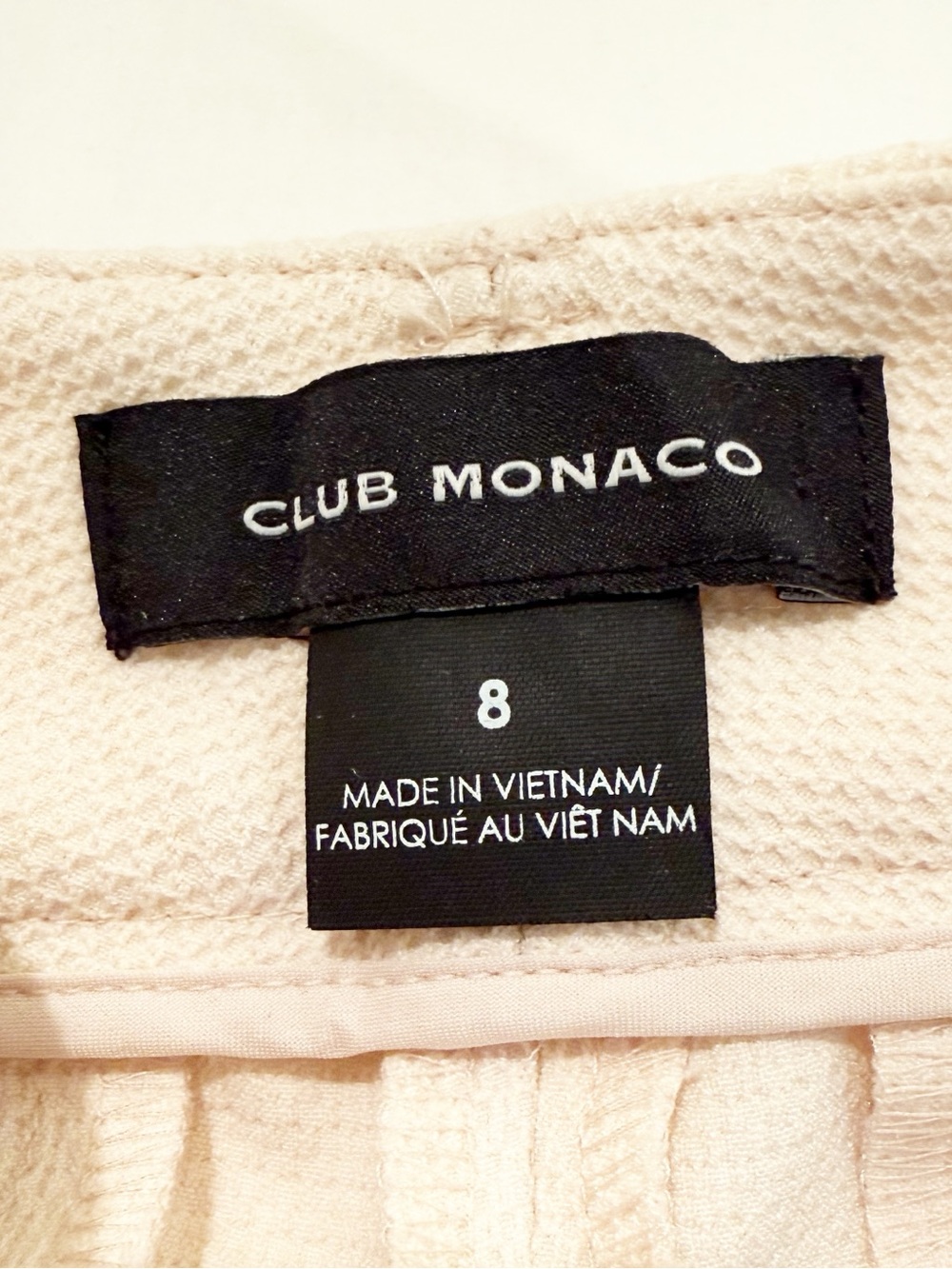 Club Monaco Women’s Textured Straight Leg Trouser Pants - Picture 7 of 13